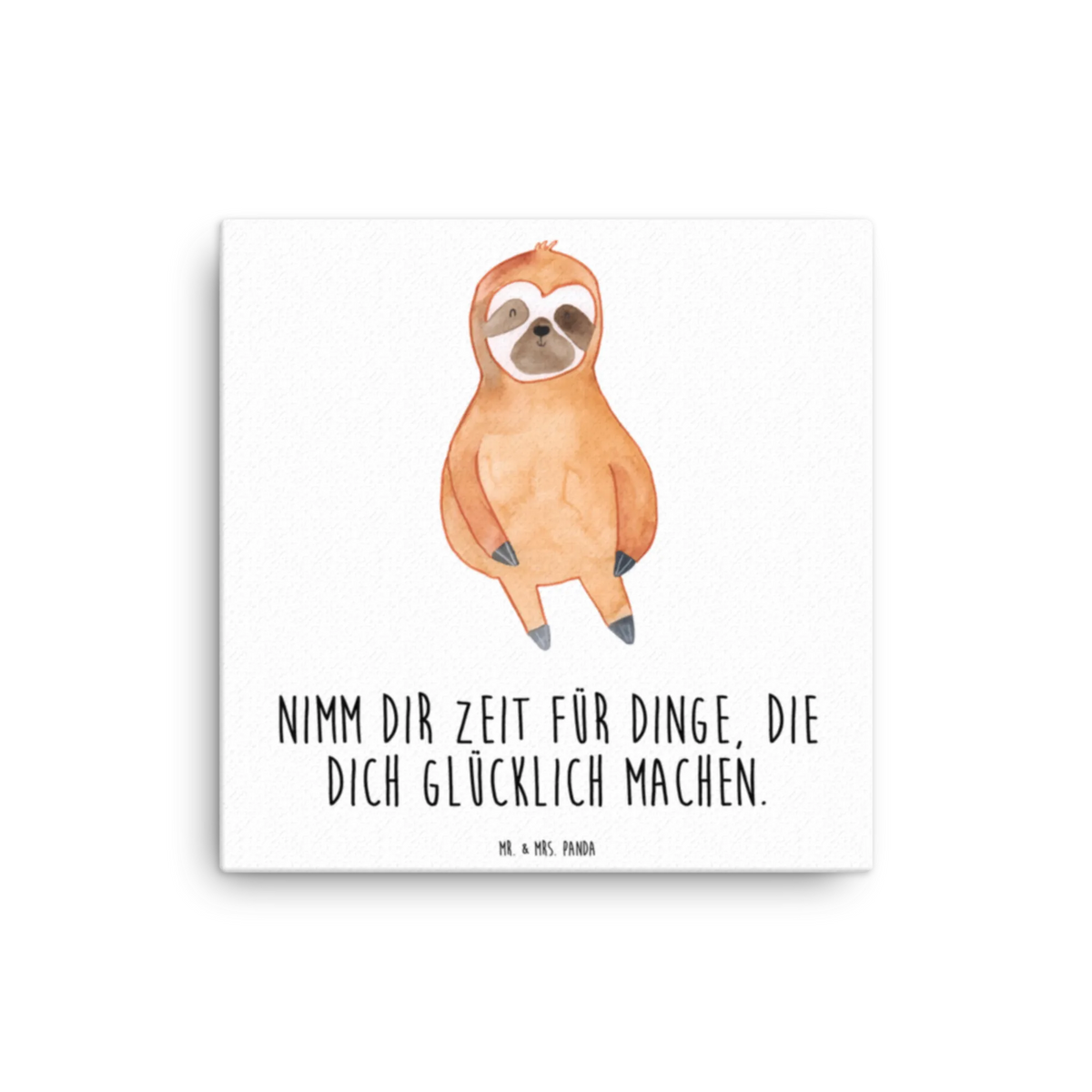 Leinwand Bild Faultier Zufrieden Leinwand, Kunstdruck, Faultier, Faultier Deko, Faultier Geschenk, Glück, Pause, faul, Ruhe, Zufriedenheit, Zufrieden, Frieden, Faultiere, Gelassenheit, glücklich, Lieblingstier, Relaxen, Happy