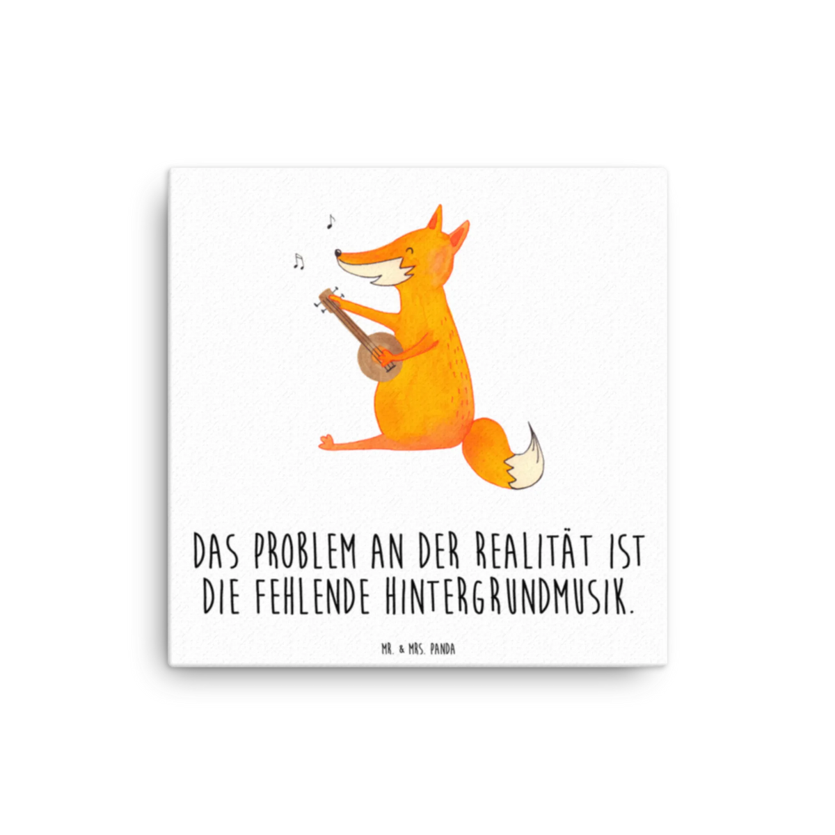 Leinwand Bild Fuchs Gitarre Kunstdruck, Leinwand, Fuchs, Musikerin, Musik Spruch, Geschenk Musiker, Sängerin, Gitarre, Sänger, Füchse