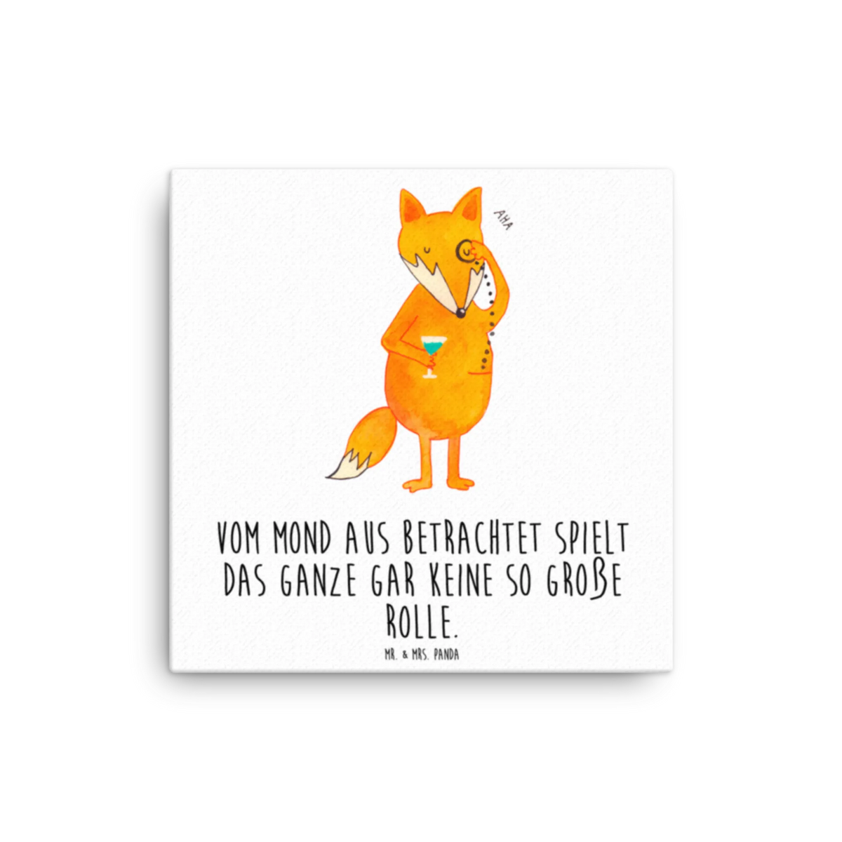 Canvas picture Fox lord forest wildlife, clever as a fox, foxes, animal lover, motivation saying, lovesickness gift, saying funny, words of consolation, problem solving