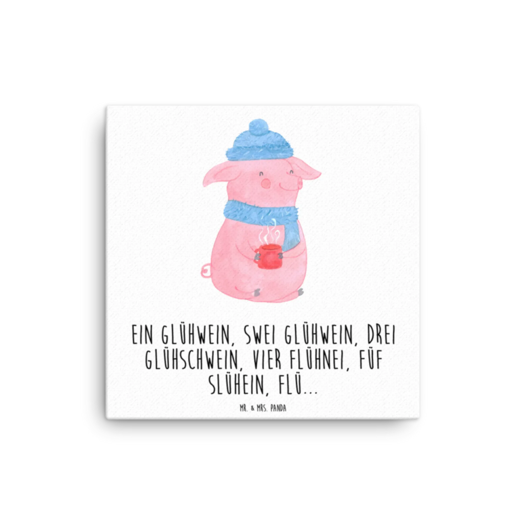 Leinwand Bild Lallelndes Glühschwein Kunstdruck, Leinwand, Weihnachten, Winter, Weihnachtsdeko, Nikolaus, Advent, Heiligabend, Wintermotiv, Betrunken, Spruch, Glühwein, Weihnachtsmarkt