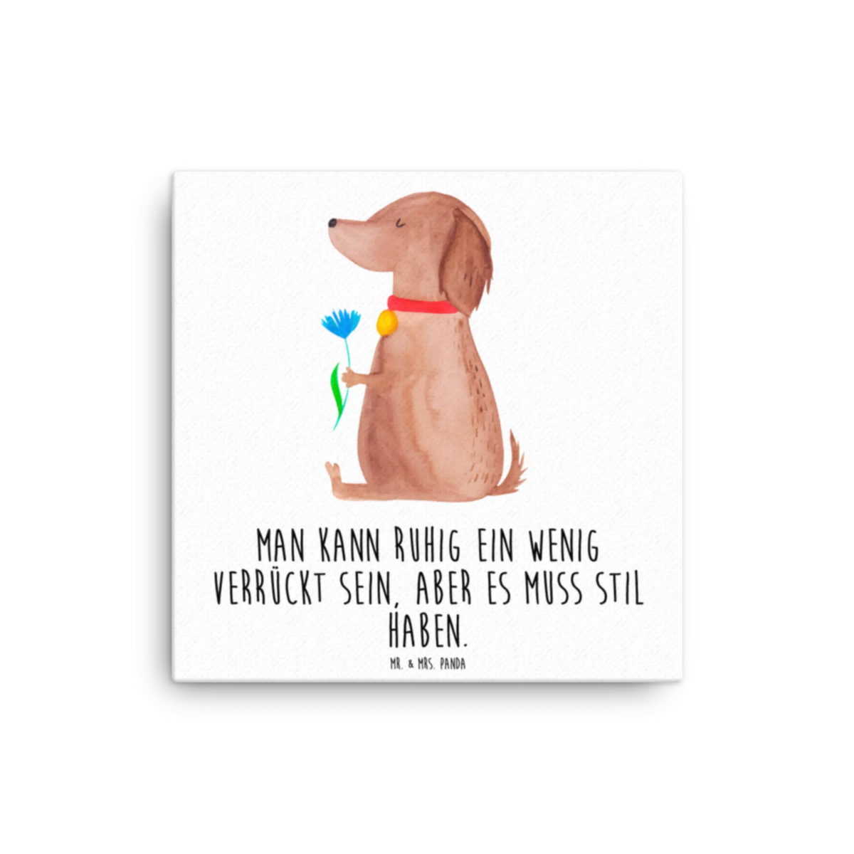 Leinwand Bild Hund Blume Kunstdruck, Leinwand, Hund, Sprüche, Hunderasse, Hundebesitzer, Hundemotiv, Haustier, Tierliebhaber, Hundeliebe, Hunde, Frauchen