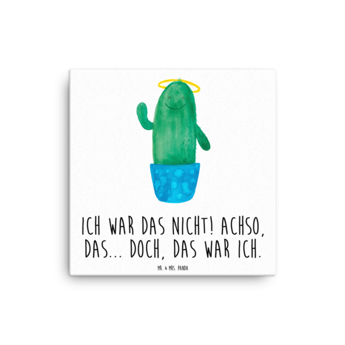 Canvas picture cactus Holy Leinwand, Kunstdruck, Kakteen, Kaktus, Familie, Schwester, Schwestern, Freundin, Frech, Lustig, Bruder, Kind, Heiligenschein, Eltern