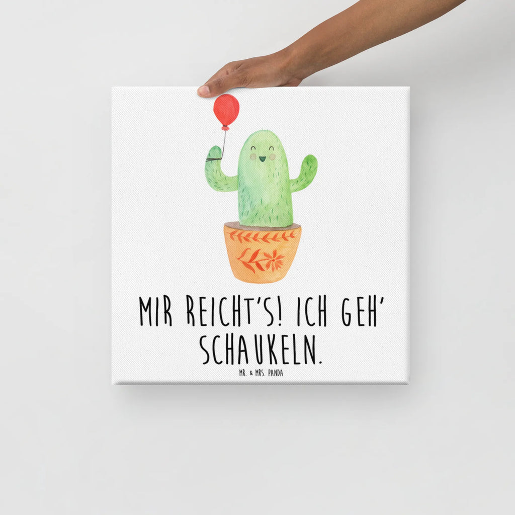 Canvas picture cactus balloon Dekoration, Kunstdruck, Bild, Leinwand, Wanddeko, Kaktus, Kakteen, Büroalltag, Ausbildung, Stress, Freude, Prüfung, Büro, Freund, Neustart, Luftballon, Freundin