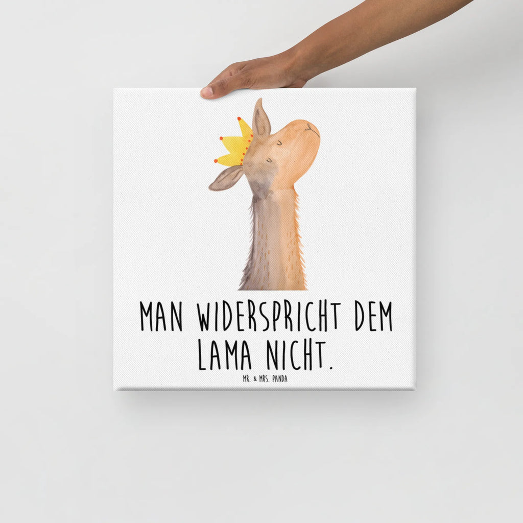 Canvas picture llama head king Leinwand, Kunstdruck, Lama, Alpaka, Abi, Mama, Abitur, Königin, Papa, König, Büro Kollege, Kollegin, Vorgesetzter, Chef, Lamas, Freundin