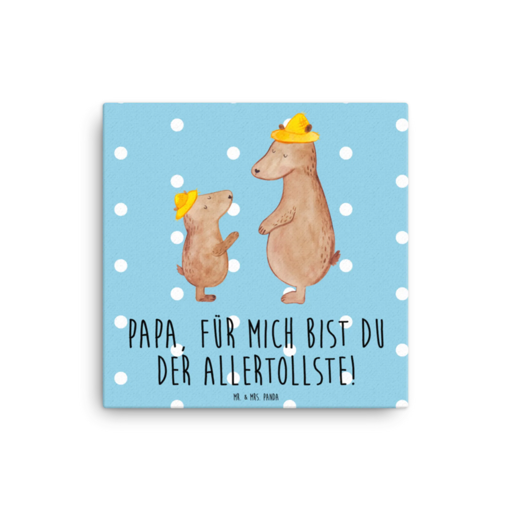 Leinwand Bild Bären mit Hut Kunstdruck, Leinwand, Vatertag, Schwester, Muttertag, Bruder, Papa, Mama, Oma, Opa, Familie, Papi, Dad, Lieblingsmensch, Vorbild, Vater-Sohn, Vater, Sohn, Bären, Kind, Söhne, Bär, Kinder, Paps, Family, Daddy