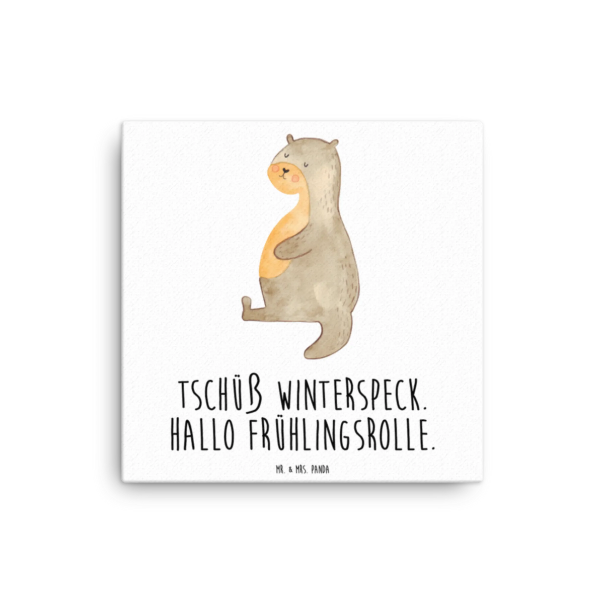 Leinwand Bild Otter Bauch Leinwand, Kunstdruck, Otter, Seeotter, Fischotter, Otter Seeotter See Otter