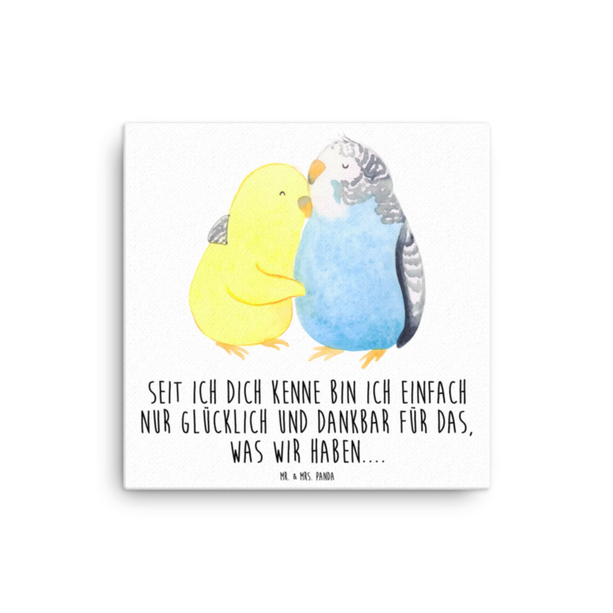 Leinwand Bild Wellensittich Liebe Leinwand, Kunstdruck, Partner, Liebe, Verlobung, Ehemann, Ehefrau, Freundin, Jahrestag, Heiraten, Heiratsantrag, Freund, Hocheitstag, Liebesgeschenk, Wellensittich, Vertrauen, Nähe, Vögel, Kuscheln
