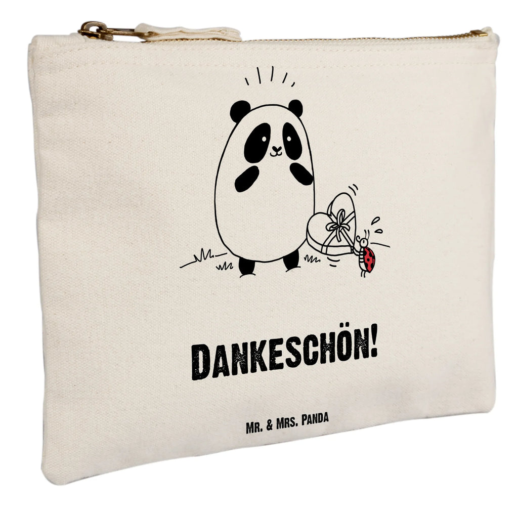 Schminktasche Panda Dankeschön Schminktäschchen, aufbewahrungsbeutel, utensilientasche, pencil case, Schlampermäppchen, Schminktasche, Kosmetikbeutel, kosmetiktäschchen, beauty tasche, aufbewahrungstasche, Mäppchen, pinsel tasche, beauty case, Schminkbeutel, Kulturtasche, toiletry bag, Stiftemäppchen, Kosmetiktasche, Waschtasche, Waschbeutel, Etui, Kulturbeutel, Federmappe