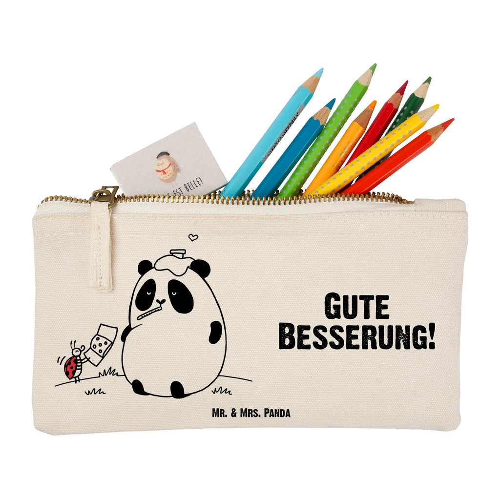 Make-up bag Panda Get well soon Mäppchen, pinsel tasche, utensilientasche, pencil case, Waschbeutel, aufbewahrungsbeutel, kosmetiktäschchen, Kulturtasche, Kosmetiktasche, beauty case, Schminkbeutel, aufbewahrungstasche, Schlampermäppchen, Federmappe, Etui, toiletry bag, Schminktäschchen, Stiftemäppchen, Kosmetikbeutel, Schminktasche, beauty tasche, Waschtasche, Kulturbeutel