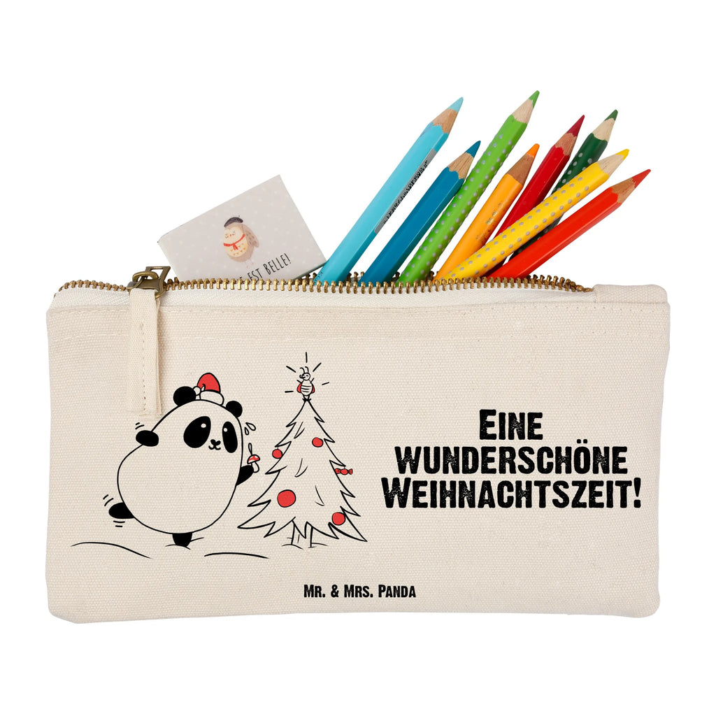 Make-up bag Panda Christmas Time pinsel tasche, Schminktäschchen, Stiftemäppchen, Waschtasche, Etui, Schminktasche, Federmappe, toiletry bag, pencil case, beauty tasche, Schlampermäppchen, Kosmetikbeutel, utensilientasche, aufbewahrungsbeutel, Mäppchen, kosmetiktäschchen, aufbewahrungstasche, Kulturbeutel, beauty case, Schminkbeutel, Kulturtasche, Kosmetiktasche, Waschbeutel
