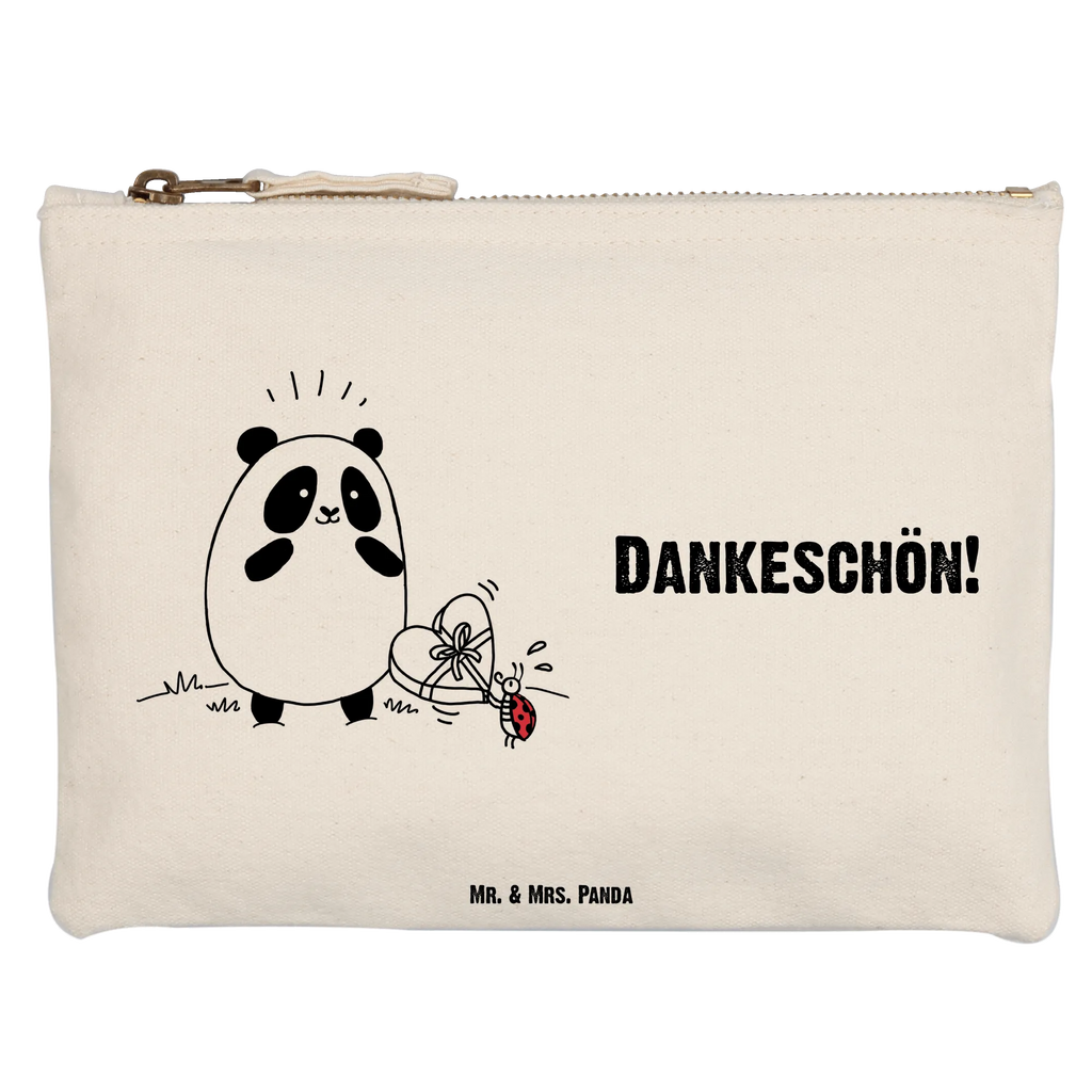 Schminktasche Panda Dankeschön Schminktäschchen, aufbewahrungsbeutel, utensilientasche, pencil case, Schlampermäppchen, Schminktasche, Kosmetikbeutel, kosmetiktäschchen, beauty tasche, aufbewahrungstasche, Mäppchen, pinsel tasche, beauty case, Schminkbeutel, Kulturtasche, toiletry bag, Stiftemäppchen, Kosmetiktasche, Waschtasche, Waschbeutel, Etui, Kulturbeutel, Federmappe