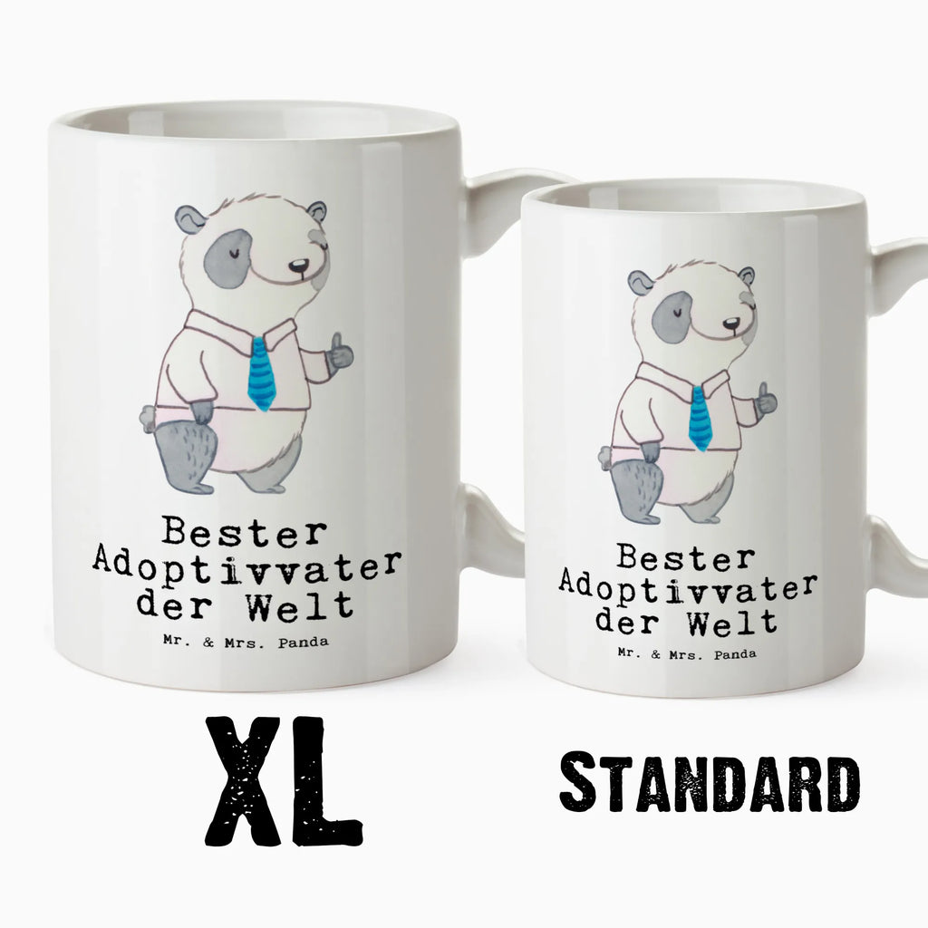 XL cup panda Best adoptive father in the world for, thank you, gift, giving, birthday, birthday present, gift idea, souvenir, make you happy, gift tip, adoptive father, adopted, adoption