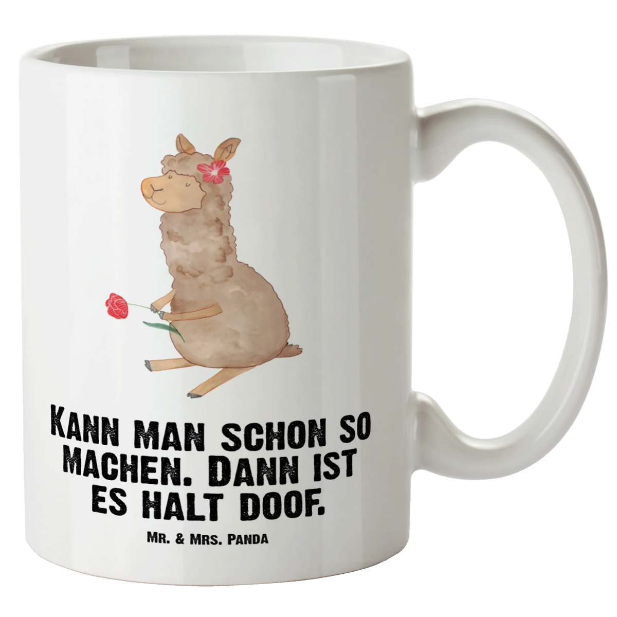XL kubek alpaka kwiat Alpaka, Lama