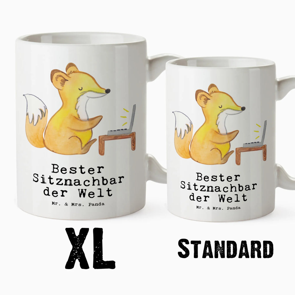 XL cup Fox Best seat neighbor in the world for, thank you, gift, giving, birthday, birthday present, gift idea, souvenir, make you happy, gift tip, table neighbor, college, university, fellow student, neighbor, classmate, school, Seat neighbor, seminar, chair neighbor