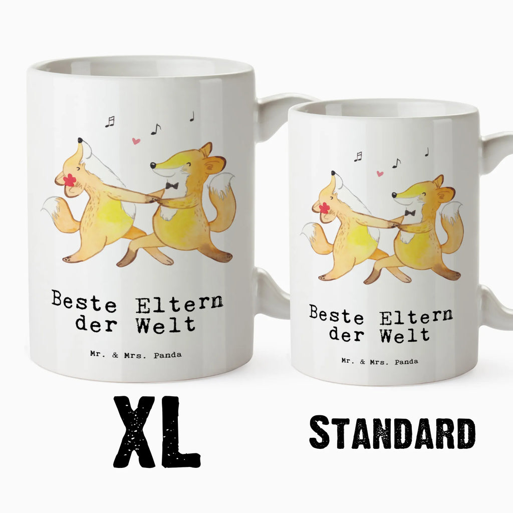 XL cup Fox Best parents in the world for, thank you, gift, giving, birthday, birthday present, gift idea, souvenir, make you happy, gift tip, parents, mommy, mom, family, mom and dad, producer, dad, parents couple, daddy