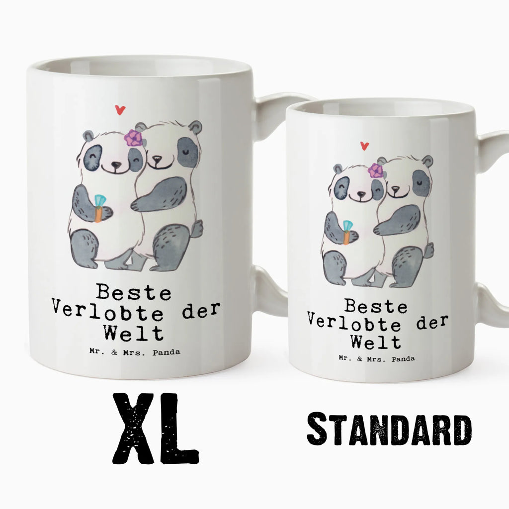 XL cup panda Best Fiancée in the World for, thank you, gift, giving, birthday, birthday present, gift idea, souvenir, make you happy, gift tip, fiancee, girlfriend, future, wife, dream girl, wedding, betrothal, marriage