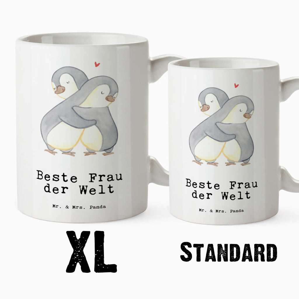 XL cup penguin best woman in the world for, thank you, gift, giving, birthday, birthday present, gift idea, souvenir, make you happy, gift tip, Best, marriage, girlfriend, dream woman, woman, spouse, partner, wife, significant other, darling, bride, trifle