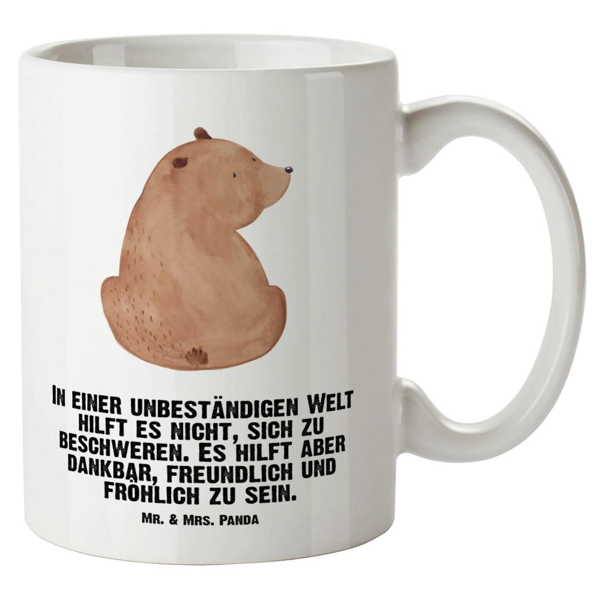 XL Tasse Bär Schulterblick Große Keramiktasse, hochwertige tasse, Pott, weisse tasse, Teepott, Mega Tasse, tasse mit henkel, Große Tasse Mit Henkel, steingut tasse, Henkelbecher, Becher XL, Große Teetasse, Jumbo Tasse, Riesenkaffeetasse, Keramiktasse, jumbotasse, Tasse Extra Groß, Kaffeepott, großer kaffeepott, Kaffeetasse XL, XL Tasse, Teetasse XL, Große Tasse, Riesentasse, Haferl, Keramikbecher, großer becher, Teebecher, Henkeltasse, Teddy, Bär, Teddybär, Bären, Selbstachtung, Weltansicht, Bärenliebe, Motivation, Weisheit