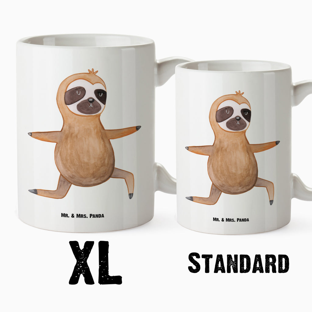 XL cup sloth yoga Sloth, sloth, trend animal, lazy, namaste, yoga, yoga exercises, warrior, favorite animal