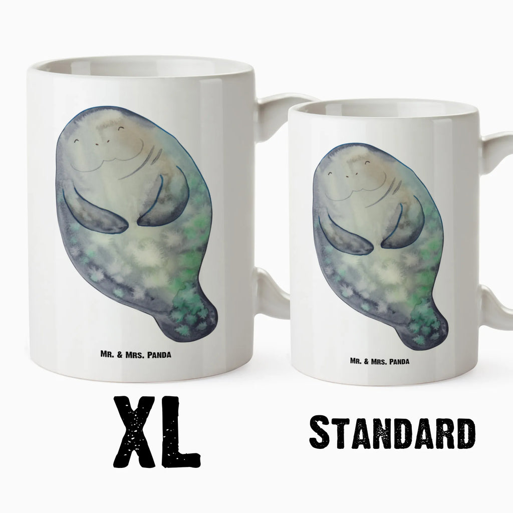 XL kubek morska krowa Szczęśliwy Zwierzeta morskie, Morze, Wakacje