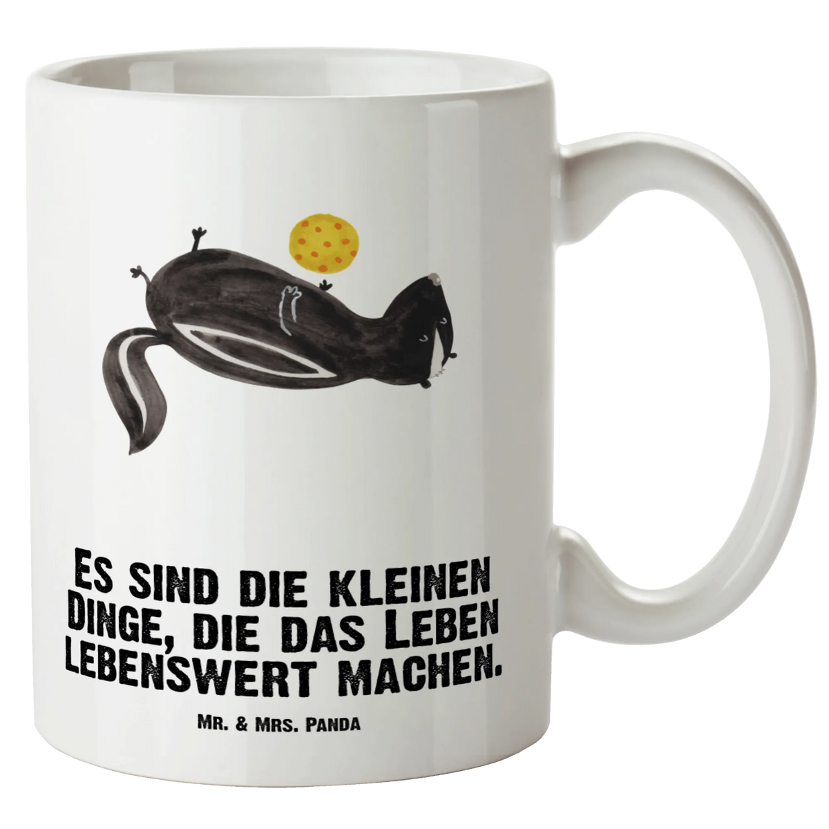 XL cup skunk ball wild animal, wisdom, predator, playful, stinky