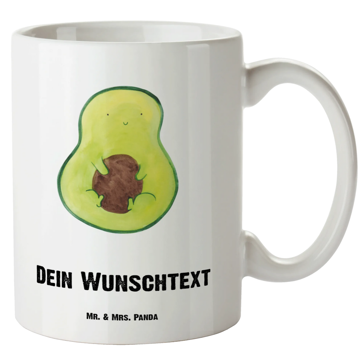 Personalised XL cup avocado core avocado, vegetables, seed, plant, saying life, avocado seed