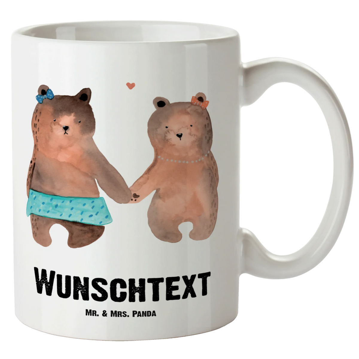 Personalizowany XL kubek Niedźwiedź przyjaciółka Niedźwiedź, Miś, Pluszowy miś
