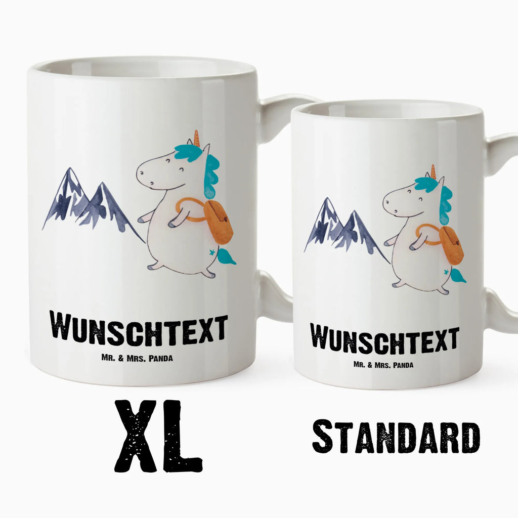 Personalised XL cup unicorn climber unicorn, unicorns, mountains, Einhorn, world trip, explorer, adventure, travel, vacation, adventurer, world traveler, english, mountaineer