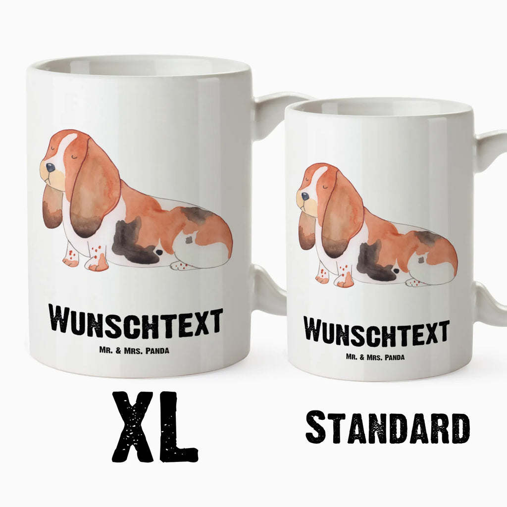 Personalizowany XL kubek pies Basset Hound Pies, motyw psa, zwierzę domowe, rasa psa, miłośnik zwierząt, właściciel psa, powiedzenia