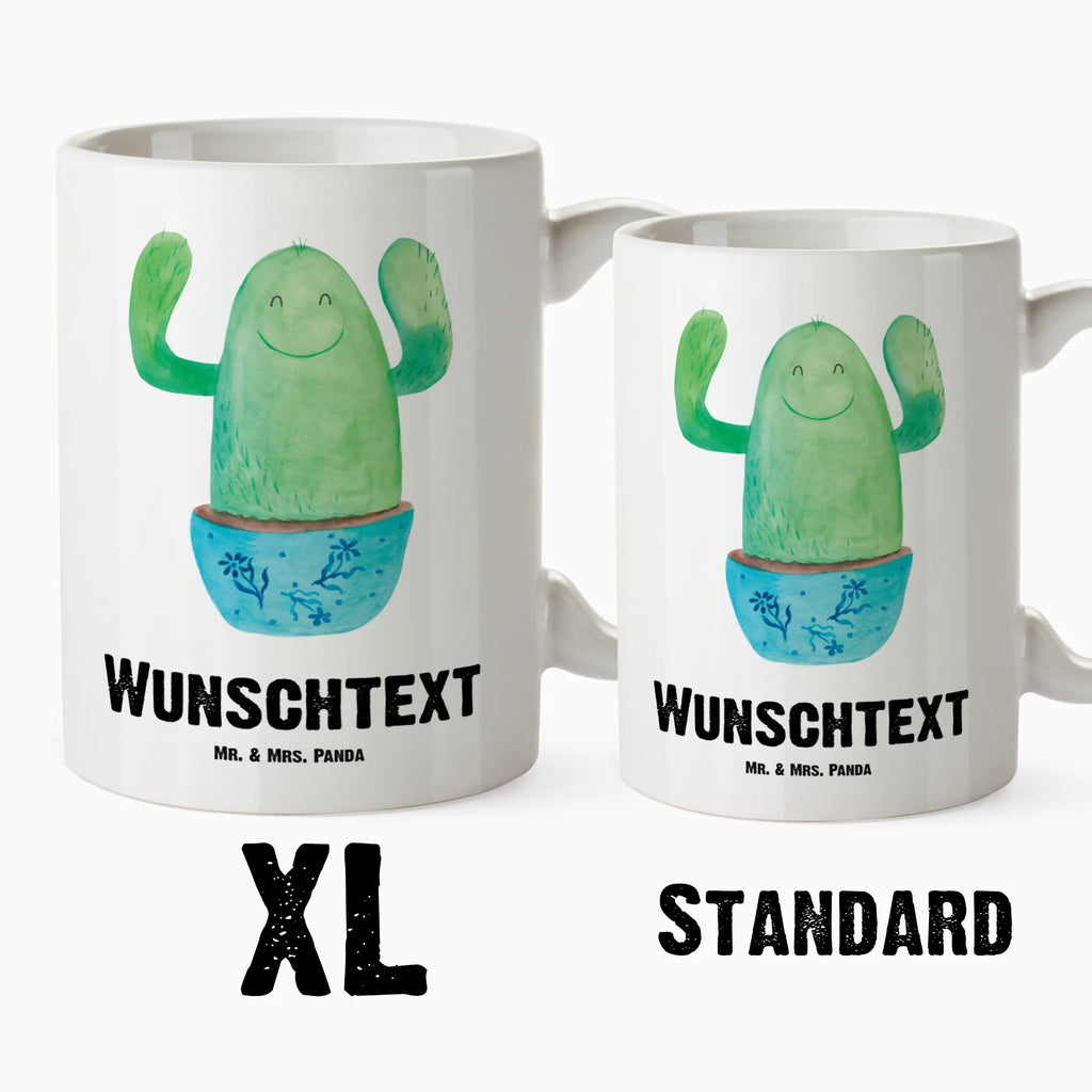 Personalised XL cup cactus happy cactus, cactuses, plants, cactus plant, small green cactus, office, friend, office life, saying, mother, cacti, education, funny, motivation, family, new start, colleague, child protection
