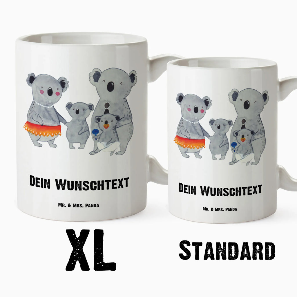 Personalizowany XL kubek Rodzina koali Rodzina, Dzień Ojca, Dzień Matki, brat, siostra, mama, tata, babcia, dziadek