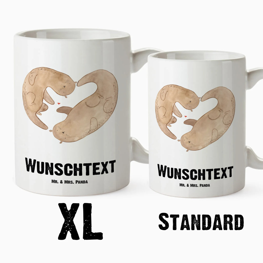 Personalizowany XL kubek wydra serce Kuna, wydra, morska wydra