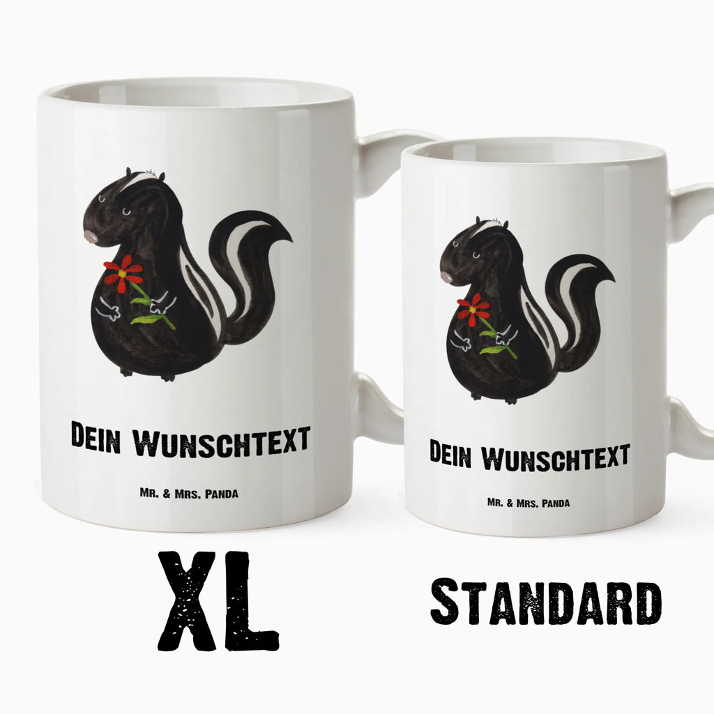 Personalizowany XL kubek skunks kwiat Stinktier, Skunk