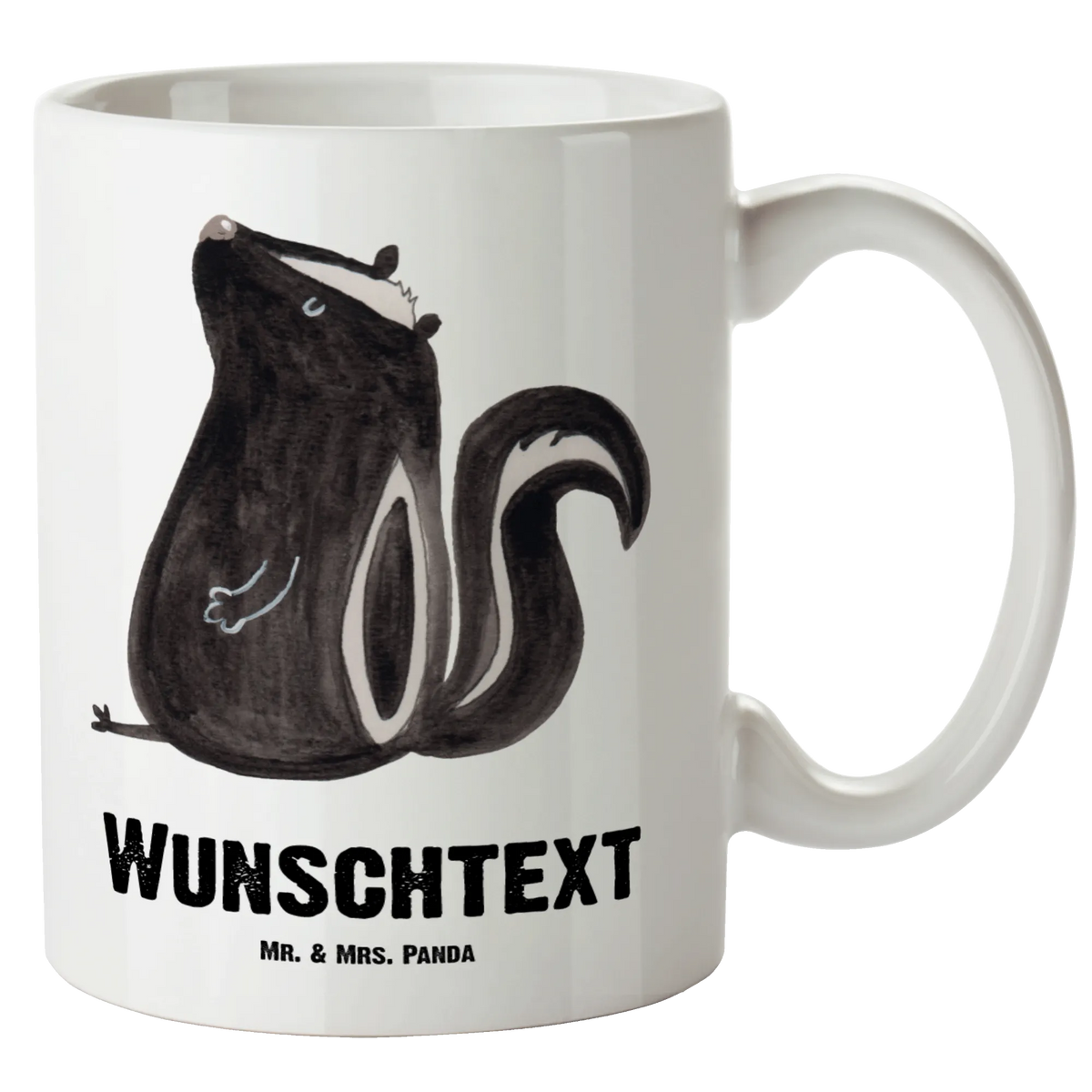 Personalised XL cup skunk Sit Skunk, wild animal, stinker, office, predator, law, know-it-all, slogan, skunk, stinky
