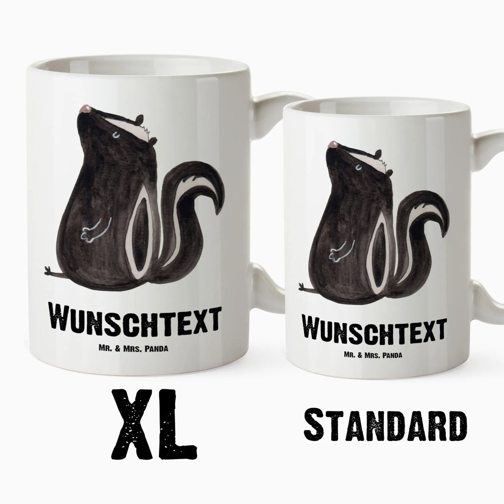 Personalised XL cup skunk Sit Skunk, wild animal, stinker, office, predator, law, know-it-all, slogan, skunk, stinky