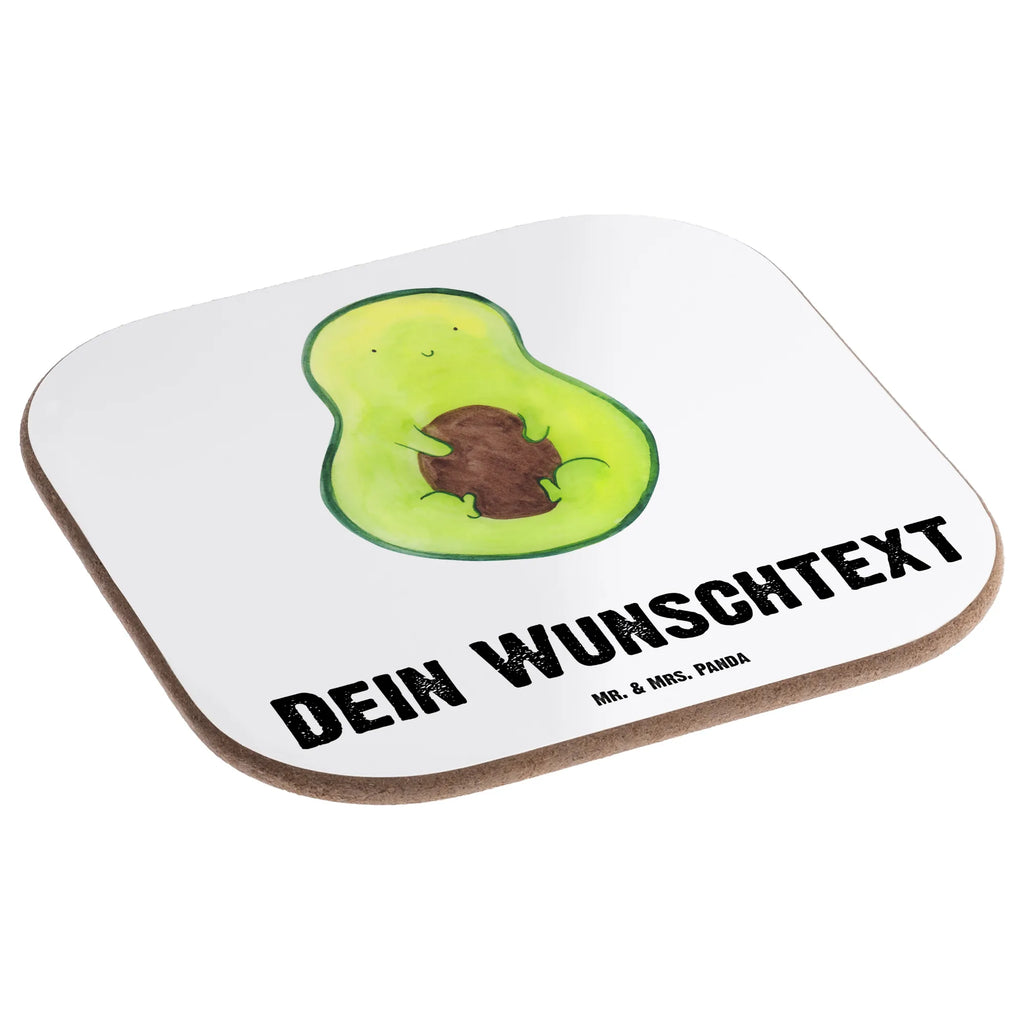 Personalised coaster avocado core avocado, vegetables, saying life, avocado seed, plant, seed