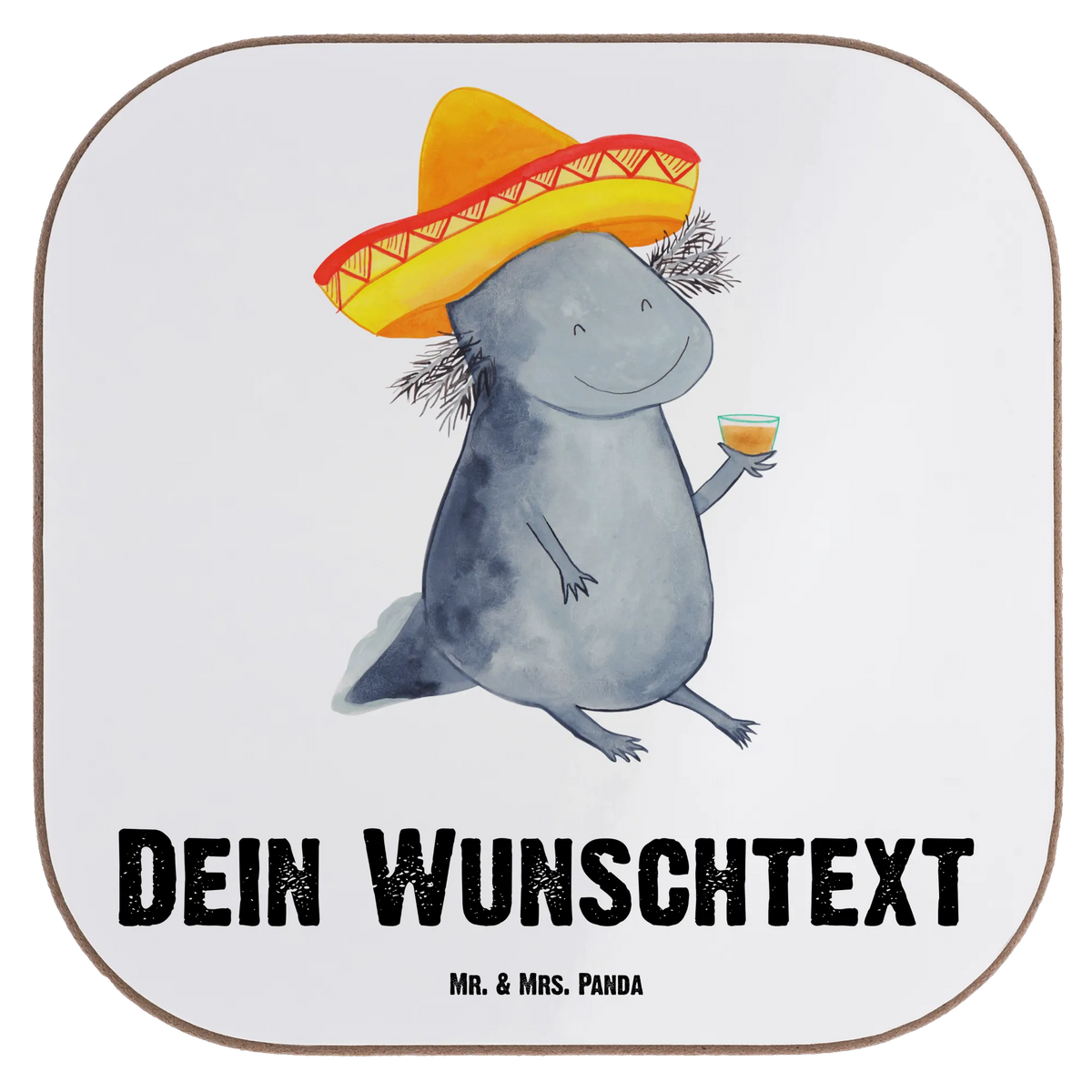 Personalised coaster axolotl tequila Axolotl, Axelotl, marine animals, Mexican walking fish, salamander, Fire Dragon, Mexico, Saying, Tail Lurch, Tequila, Amphibian, Sombrero, Fire Salamander, Axolot, Motivation, Lemon