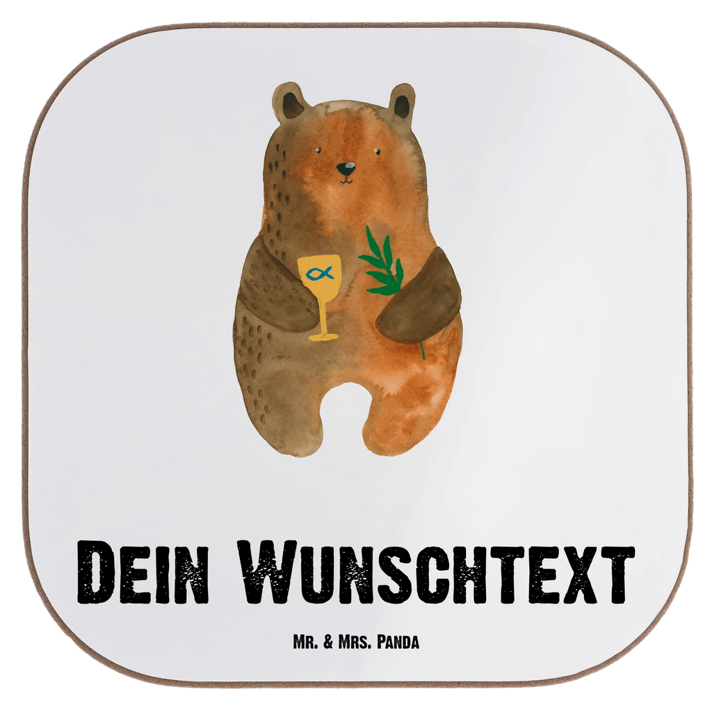 Personalisierte Untersetzer Konfirmation-Bär Bedrucken, Namensaufdruck, Personalisierte Glasuntersetzer, Personalisierte Untersetzer, Peronalisierte Untersetzer Gläser, PErsonalisierte Bierdeckel, Personalisieren, Personalisiert Getränkeuntersetzer, Untersetzer mit Namen, Bär, Teddy, Teddybär, Konfirmation, Gottesdienst, Kirche, evangelisch