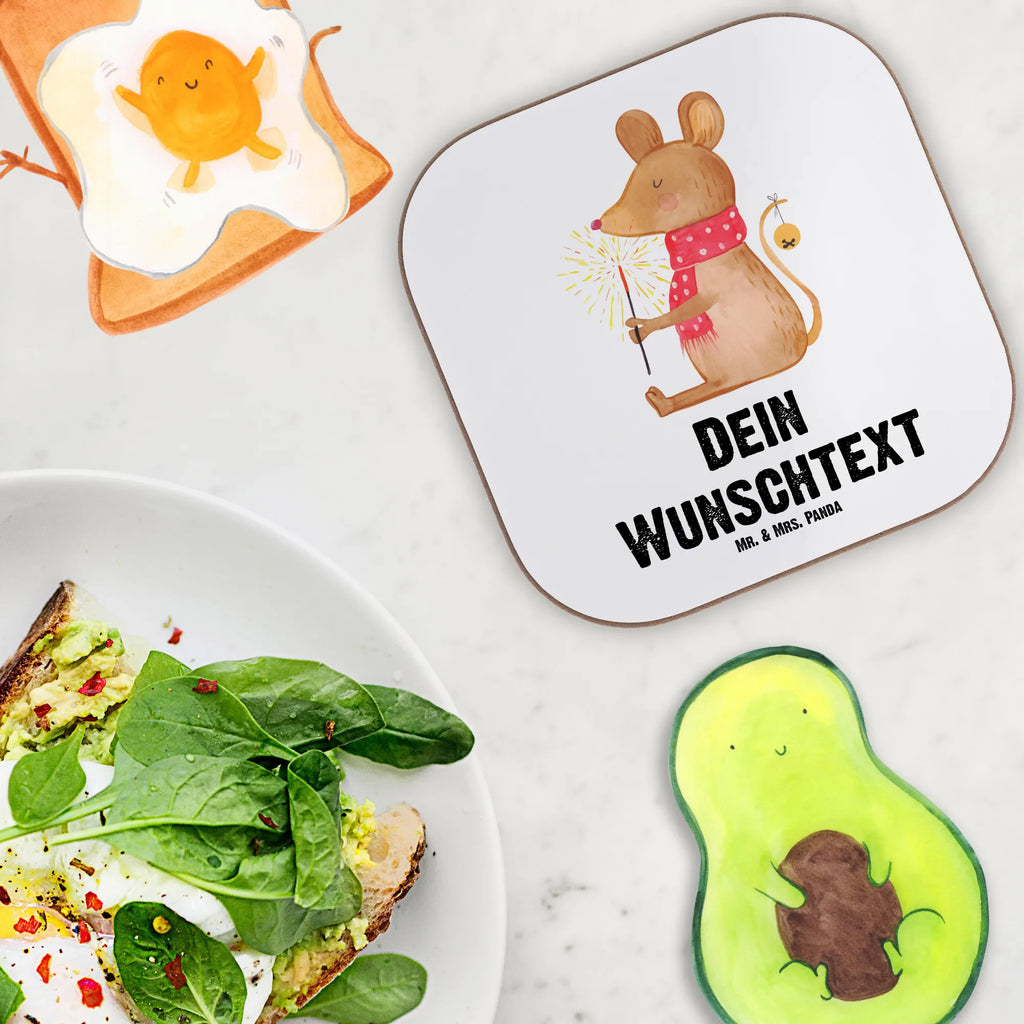 Personalised coaster Mouse Christmas Winter, Christmas, Christmas time, snow, mouse, christmas motive, merry christmas, christmas greeting, christmas, christmas miracle