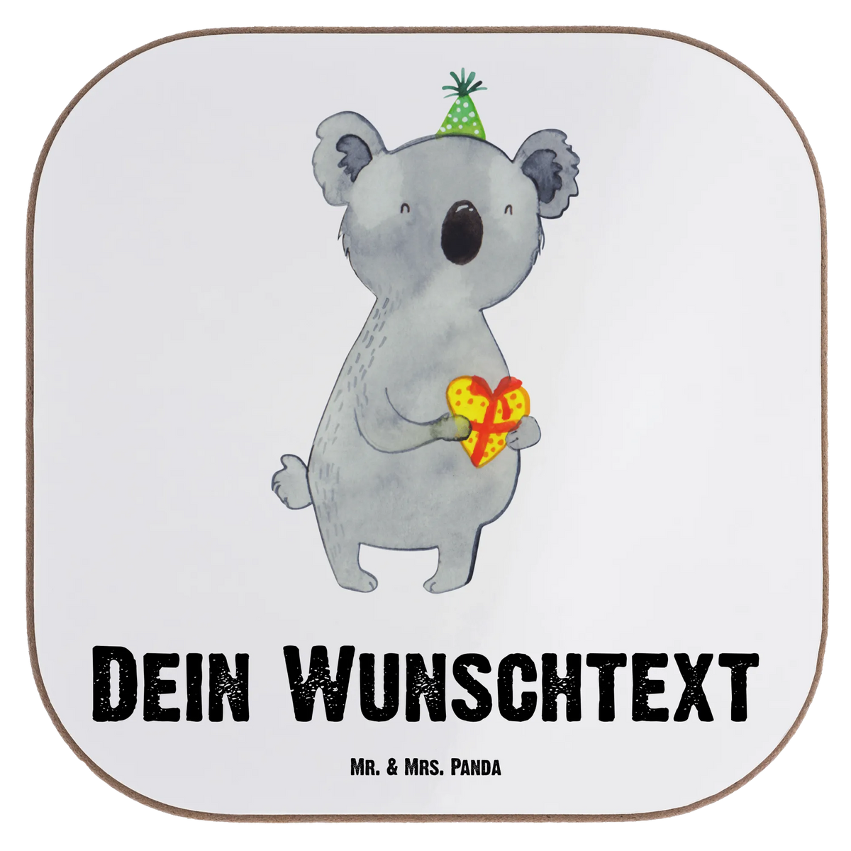 Personalised coaster Koala bear Gift Present, Birthday