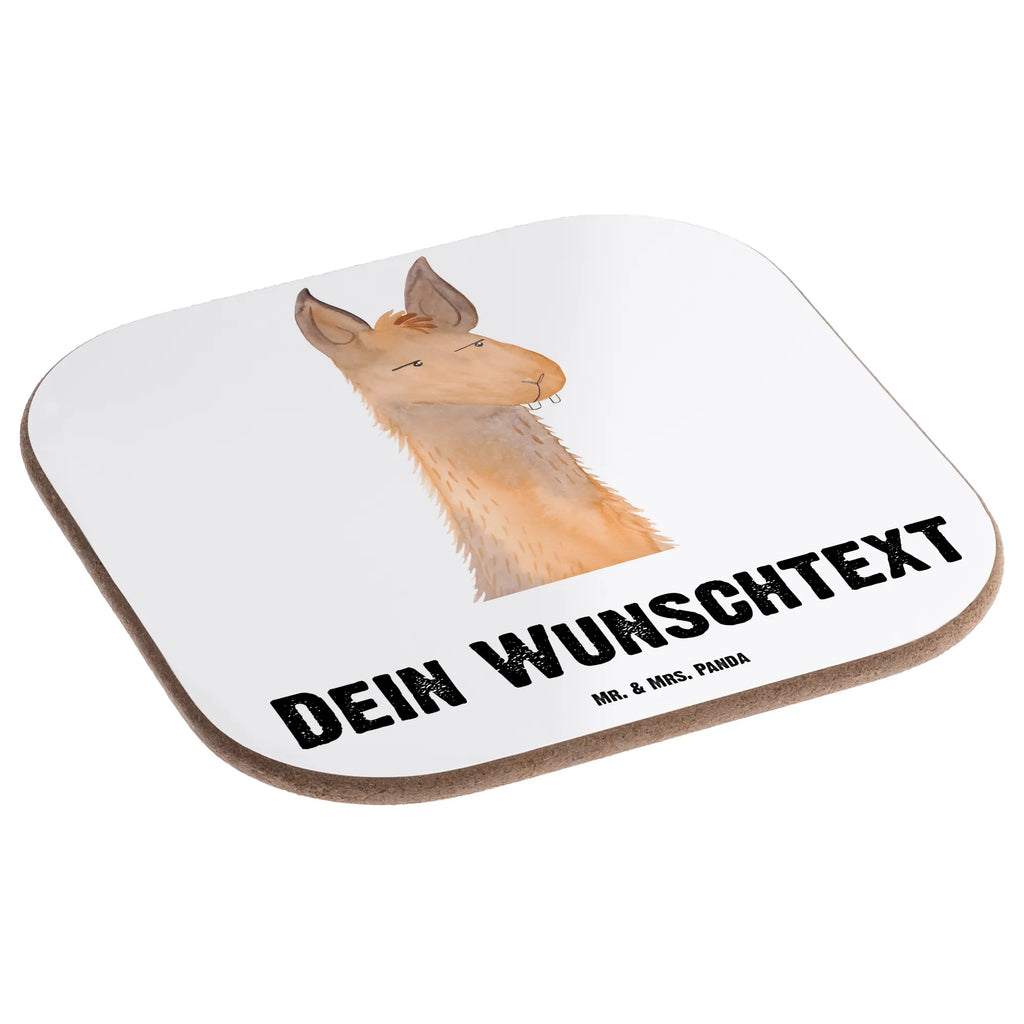 Personalised coaster llama head Annoyed Llama, llama, alpaca, trendy animal, lama, girlfriend, best friend, office life, boss, being right, office, apprentice, being annoyed, lamas, partner