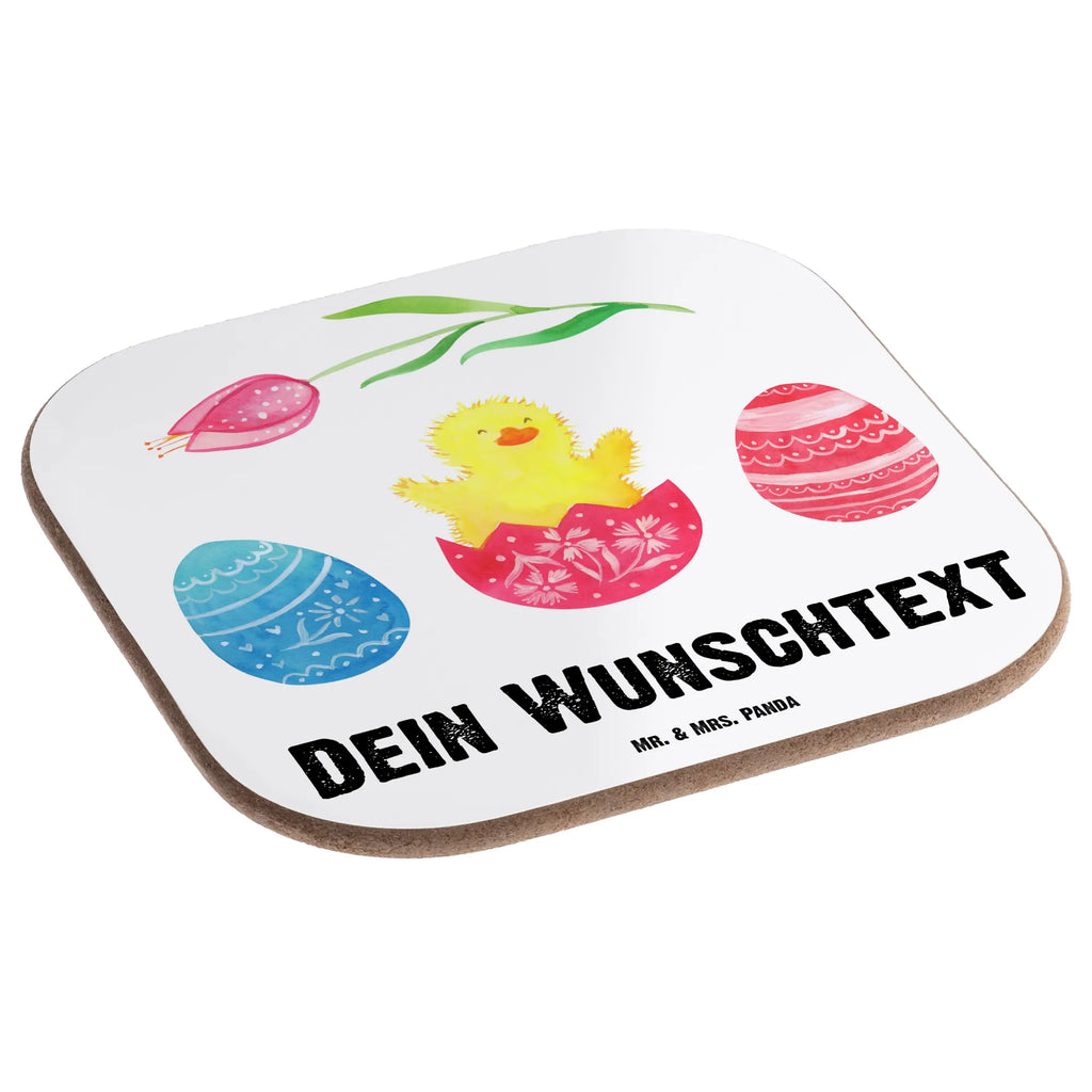 Personalised coaster chick Hatch Easter, Easter bunny, joy, Chicks, best wishes, egg, spring fever, happy Easter, Easter eggs, Easter greetings, greetings, Easter egg