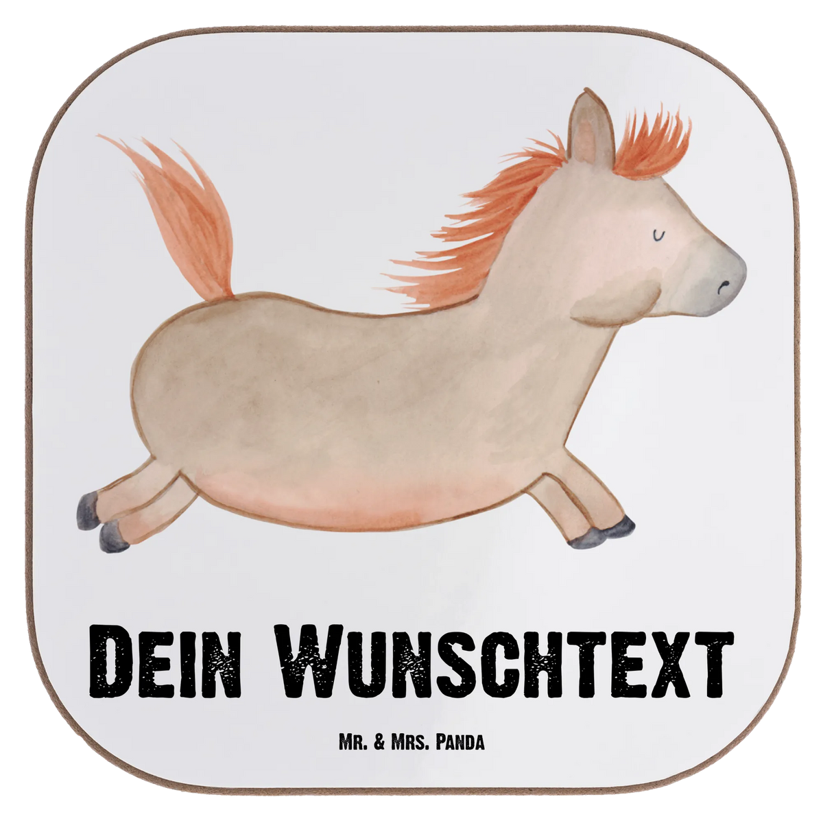 Personalised coaster Horse Jump farm, farm animals, animals, stable, horse, pony, horses, horse owner, riding, riding out, horse stable