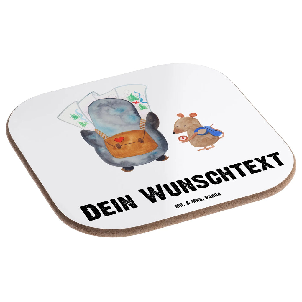 Personalisierte Untersetzer Pinguin & Maus Wanderer Untersetzer mit Namen, Personalisiert Getränkeuntersetzer, Namensaufdruck, Peronalisierte Untersetzer Gläser, Personalisierte Untersetzer, Personalisieren, PErsonalisierte Bierdeckel, Personalisierte Glasuntersetzer, Bedrucken, Pinguin, Abenteuer, Roadtrip, wandern, Ausflug, Pinguine, Abenteurer, Wanderlust