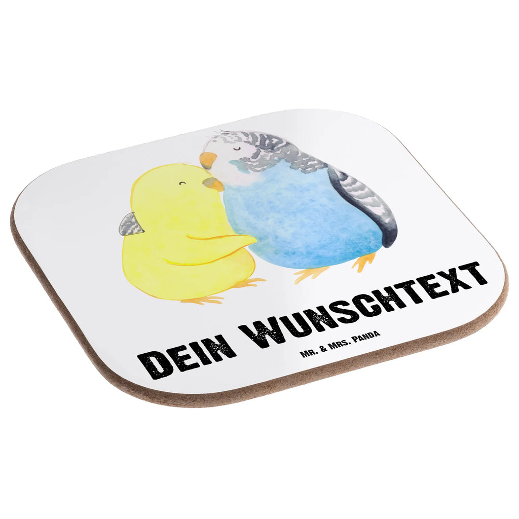 Personalisierte Untersetzer Wellensittich Liebe Personalisieren, Bedrucken, Personalisiert Getränkeuntersetzer, Personalisierte Untersetzer, PErsonalisierte Bierdeckel, Personalisierte Glasuntersetzer, Namensaufdruck, Peronalisierte Untersetzer Gläser, Untersetzer mit Namen, Liebe, Partner, Freund, Freundin, Ehemann, Ehefrau, Heiraten, Verlobung, Heiratsantrag, Liebesgeschenk, Jahrestag, Hocheitstag, Kuscheln, Vögel, Vertrauen, Wellensittich, Nähe
