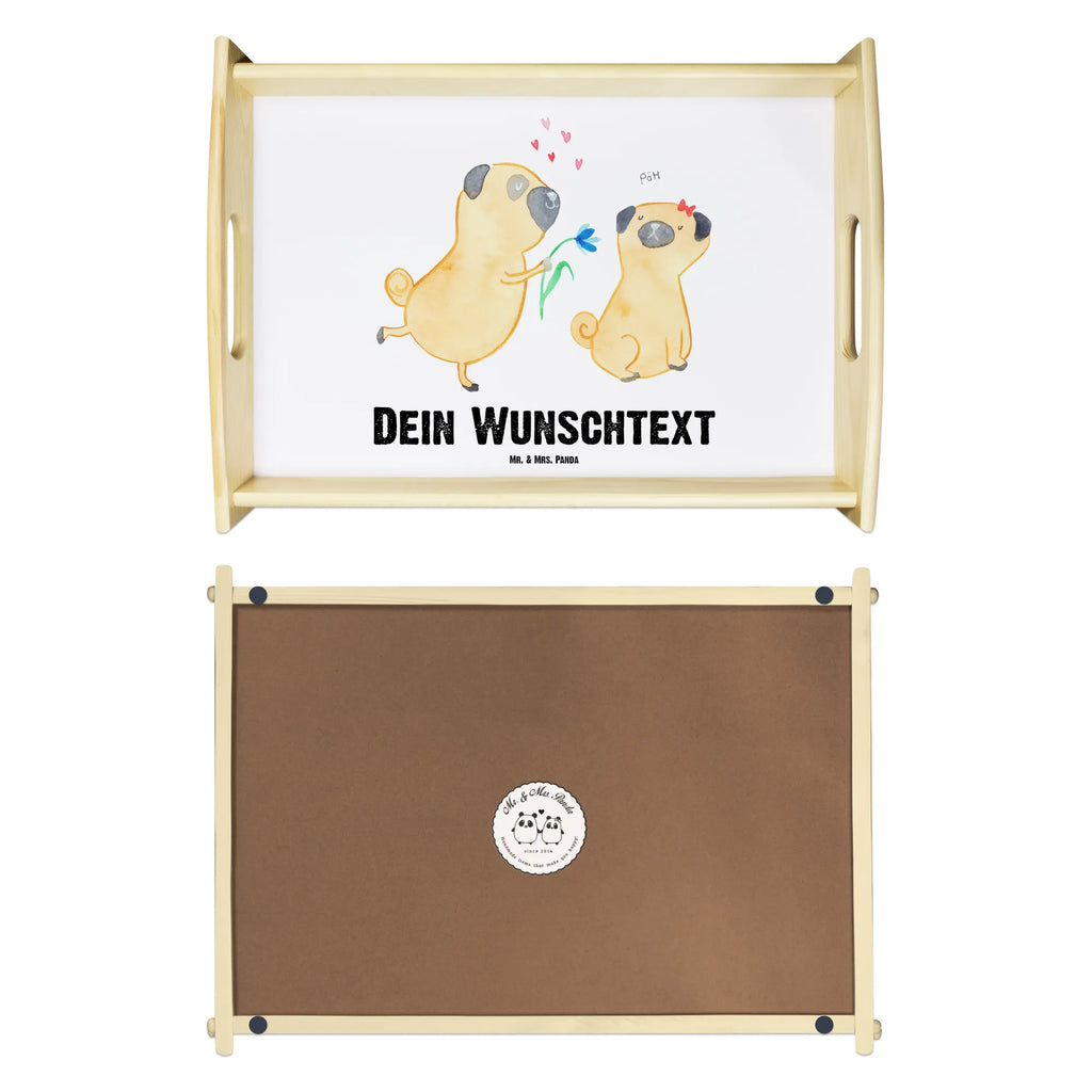 Personalised serving tray pug In love dog, mutt, hound, woof, dog mama, dog breed, love dogs, love for dogs, dog decorative items, bag with dog print, funny gifts for dog owners, what do you give a dog lover, Christmas gifts for dogs, gifts for dogs, dog sayings, boob, Pug, love saying. Engaged, in love, partner, love, dog love, gift friend