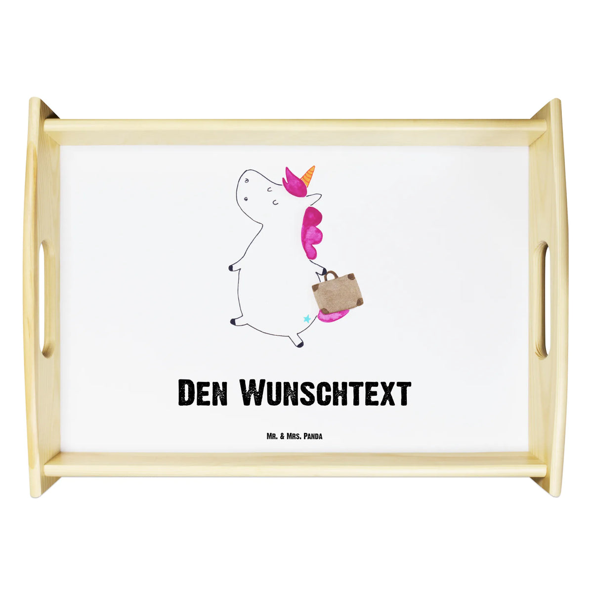 Personalised serving tray unicorn Suitcase unicorn, unicorns, holiday present, traveling, traveler gift, travel, luggage, adventure, Unicorn, suitcase