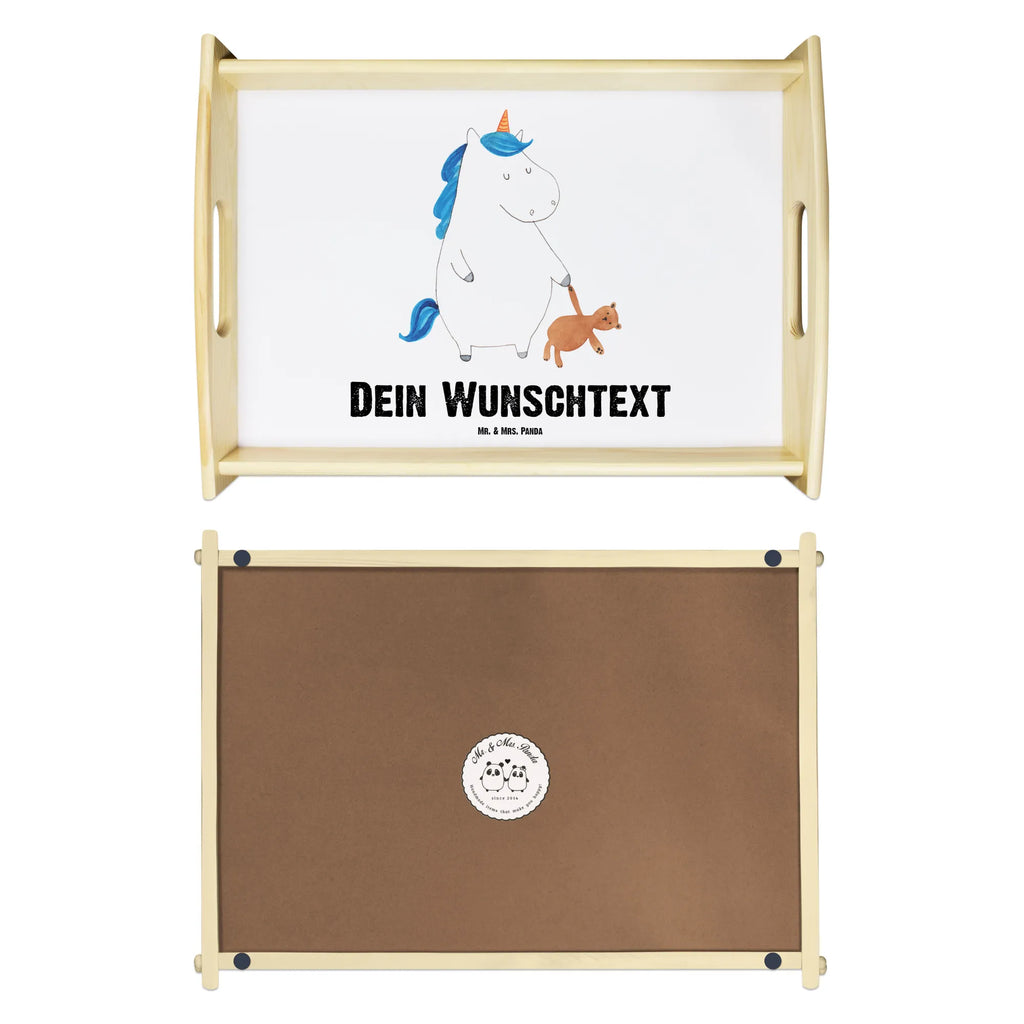 Personalisiertes Serviertablett Einhorn Teddy Tablett mit Henkel, Tablett mit Namen, Personalisiertes Dekotablett, Personalisiertes Serviertablett, Personalisiertes Küchentablett, Serviertablett mit Namen, Personalisiertes Holztablett, Personalisiertes Frühstückstablett, Personalisiertes Tablett, Service Tablett, Betttablet, Unicorn, Einhorn, Einhörner, Einhorn Deko, Freundin, Singleleben, Single, Träumen, Bett, schlafen, Gute Nacht
