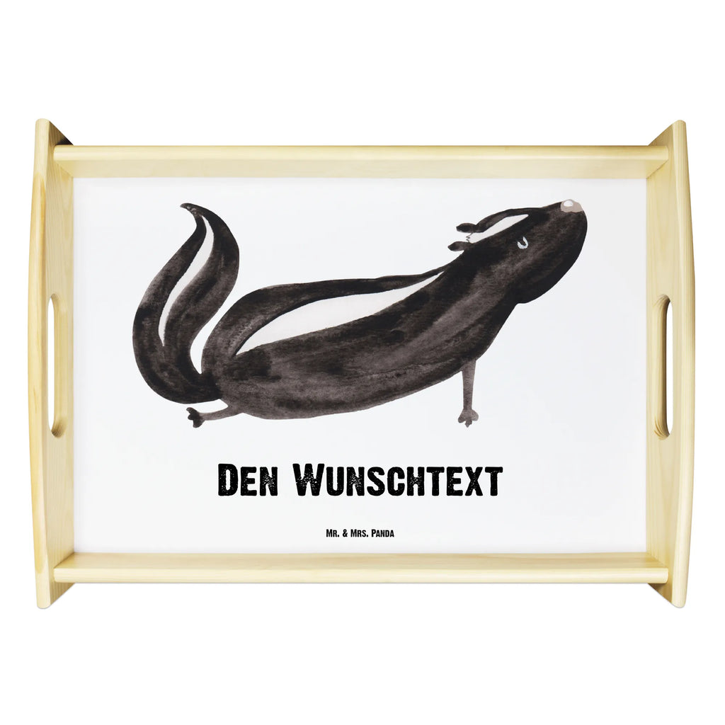 Personalised serving tray skunk yoga Skunk, Predator, Wild animal, Stinky, Love, Laugh, Yoga, Live, Namaste, Stinker
