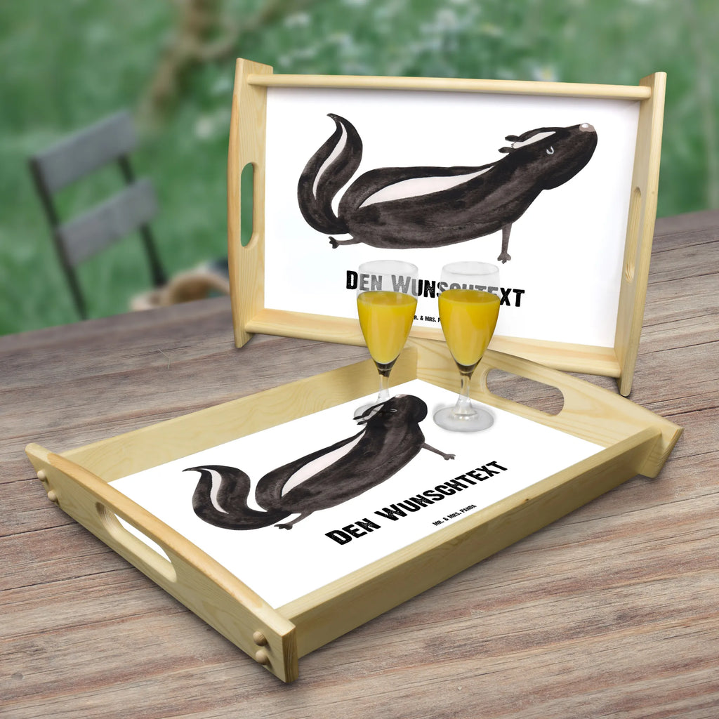 Personalised serving tray skunk yoga Skunk, Predator, Wild animal, Stinky, Love, Laugh, Yoga, Live, Namaste, Stinker